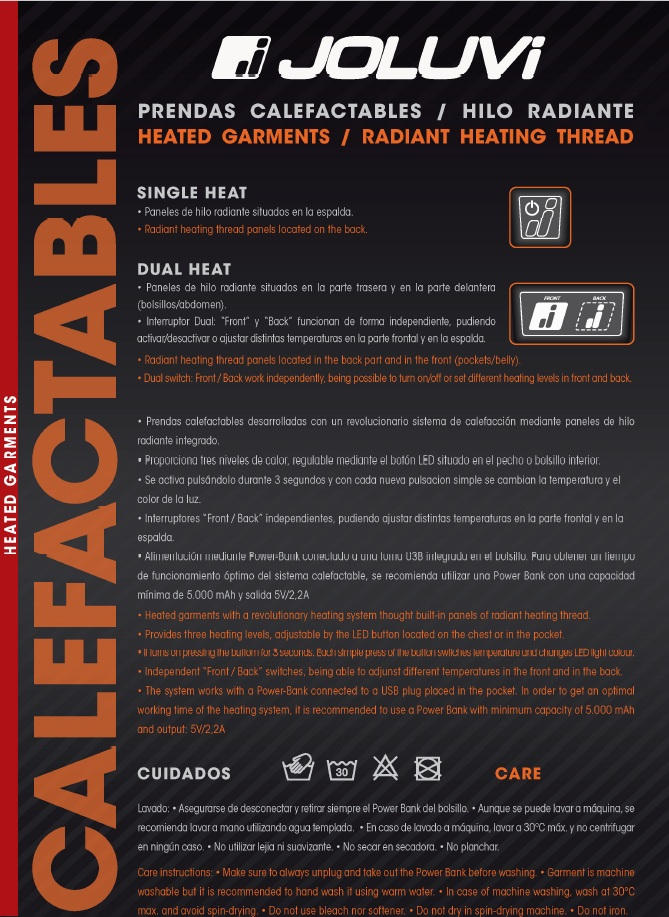 Abrigo Calefactable JOLUVI HEAT STORMY 2025 - Imagen 4