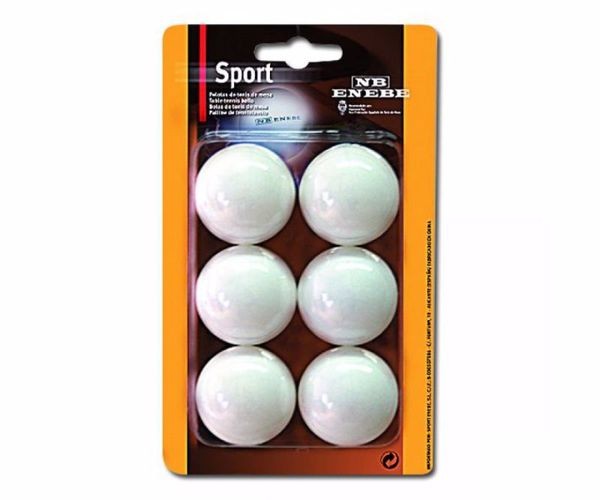 Blister 6 pelotas Pingpong ENEBE SPORT