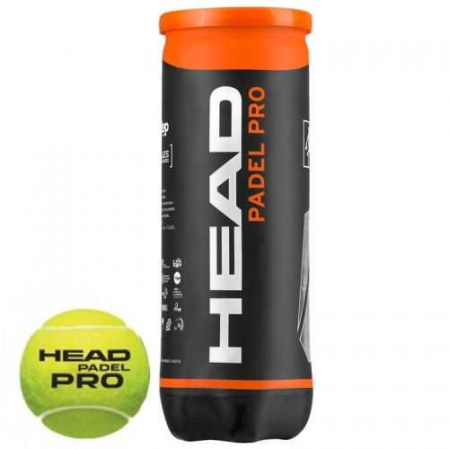 Bote 3 Pelotas Padel HEAD PADEL PRO